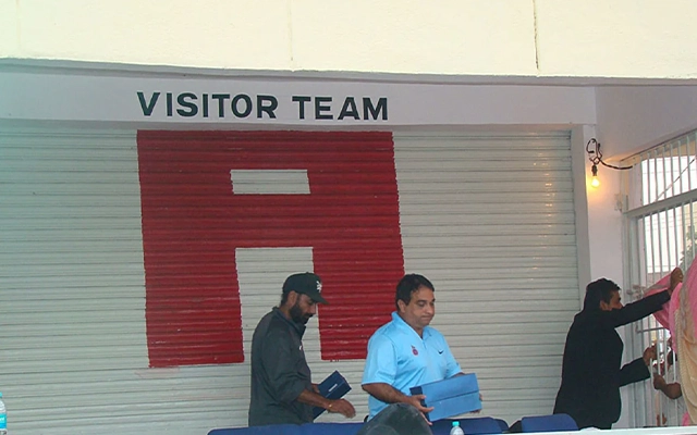 Delhi's dressing room after the UP-Delhi Ranji Trophy match