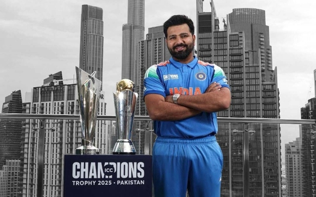 Rohit With Trophy