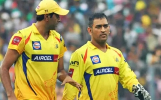 Ravi Ashwin and MS Dhoni.