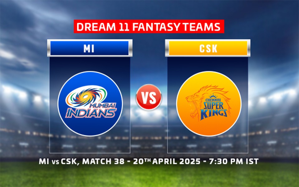 MI vs CSK Dream11 Prediction, Match 38