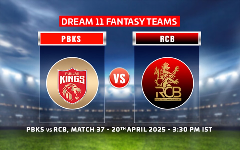 PBKS vs RCB Dream11 Prediction, Match 37