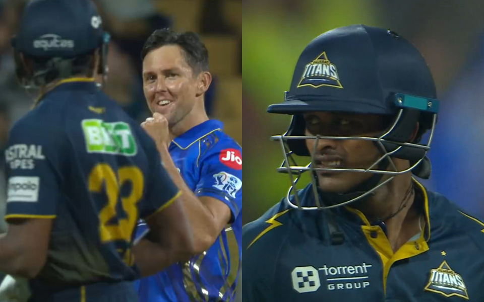 [WATCH] IPL 2025: Vintage Trent Boult sends in-form Sai Sudharsan packing in high-voltage MI vs GT clash