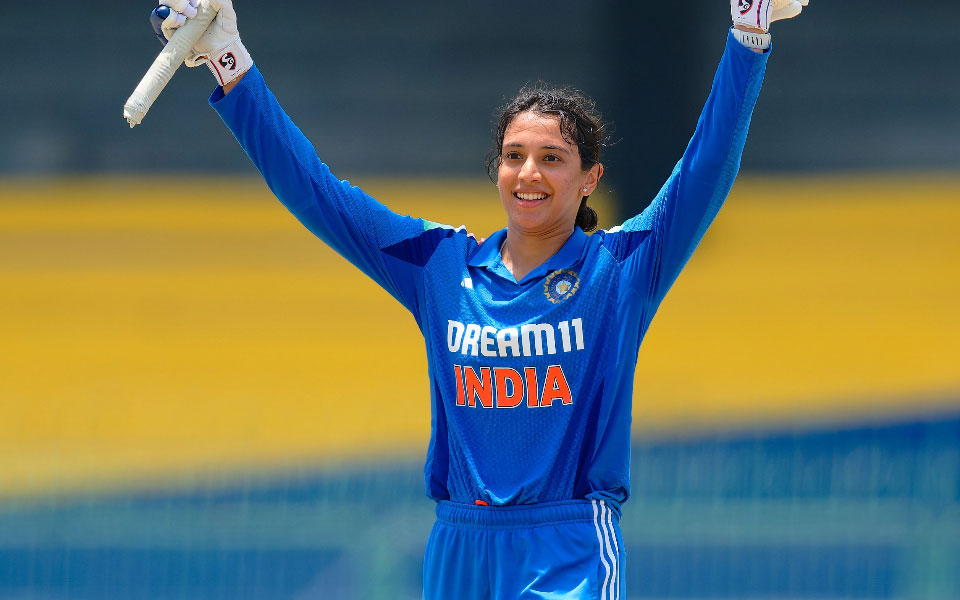 Stats: Smriti Mandhana joins Mithali Raj in elite list after smashing century in Tri-series final against Sri Lanka
