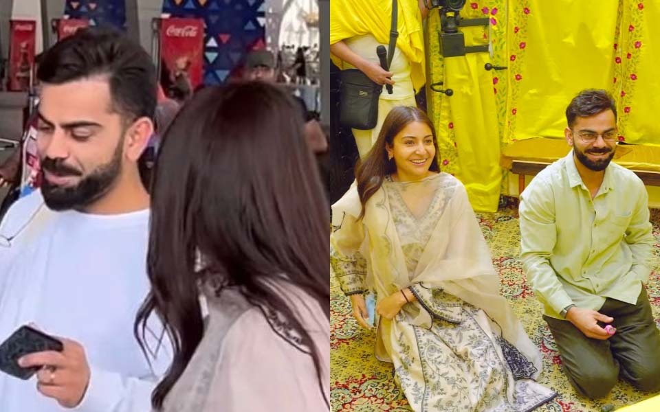 [WATCH] Virat Kohli-Anushka Sharma spotted at Delhi airport hours after Vrindavan visit | CricTracker