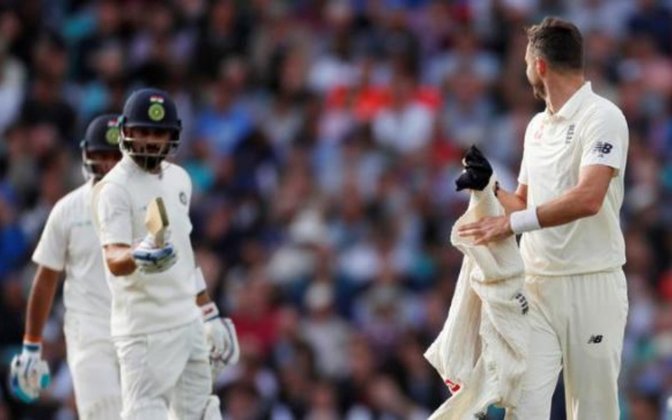 Virat Kohli and James Anderson