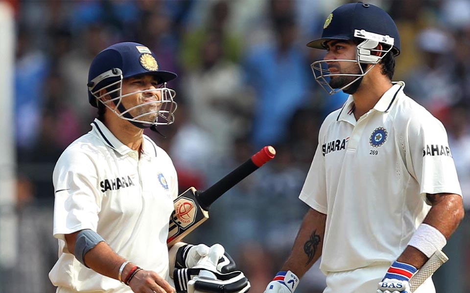 Sachin Tendulkar and Virat Kohli