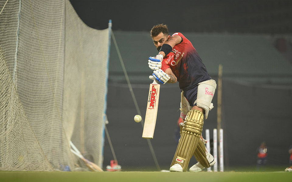 Virat Kohli in nets