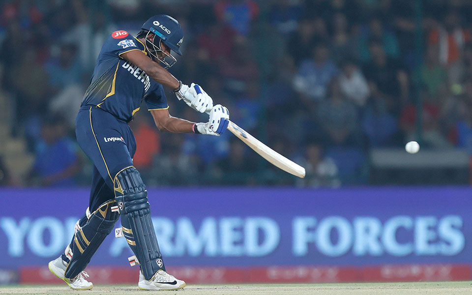 [WATCH] IPL 2025: Sudharsan smashes effortless no-look six against Natarajan