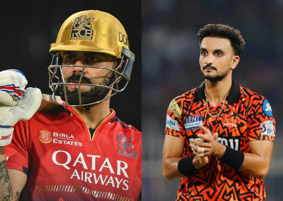 Virat Kohli and Harshal Patel