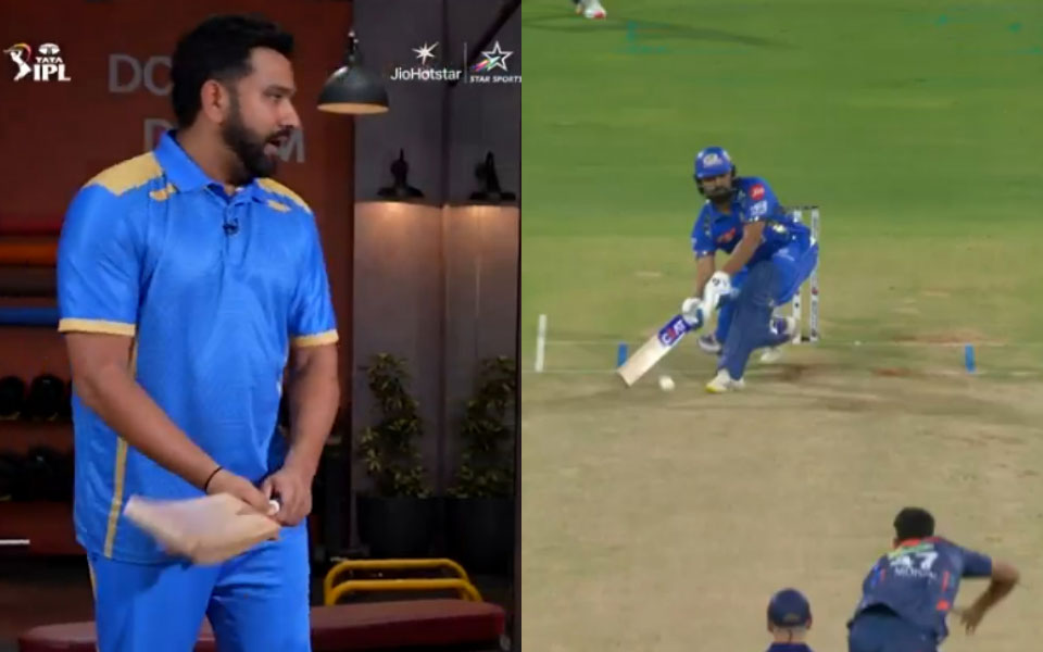 [WATCH] IPL 2025: Rohit Sharma gives masterclass on hitting scoop and lap shots