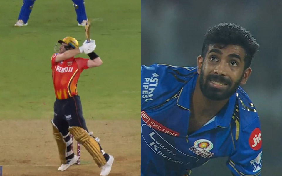 [WATCH] IPL 2025: Josh Inglis' fearless batting gets 20 runs off Jasprit Bumrah over during PBKS vs MI