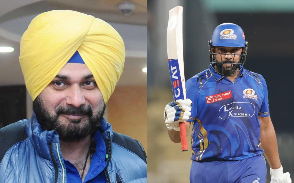 Navjot Singh Siddhu and Rohit Sharma