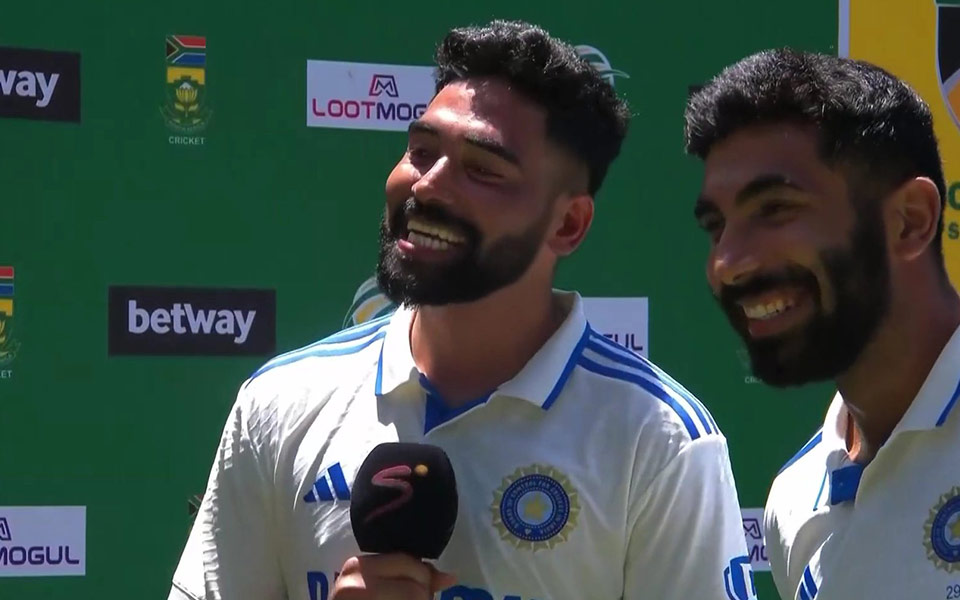 Mohammed Siraj and Jasprit Bumrah