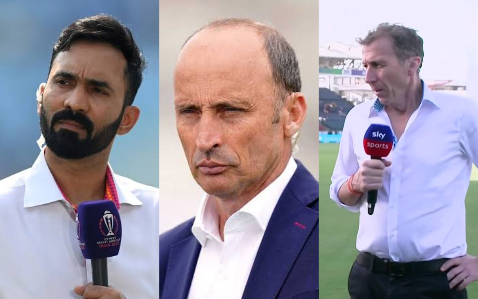 Dinesh Karthik, Naseer Hussain, and Michael Atherton