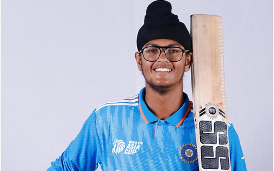 Harvansh Pangalia, son of a truck driver, smashes century for India U19 at No. 9