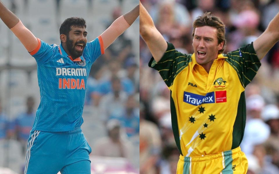 Jasprit Bumrah and Glenn McGrath