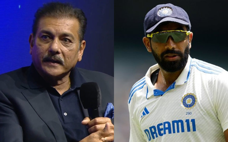 Ravi Shastri and Jasprit Bumrah