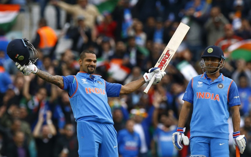 Shikhar Dhawan and MS Dhoni