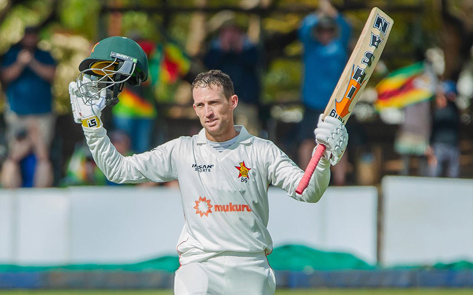 ZIM vs SA 2025 First Test, Day 2: Sean Williams celebrates his ton
