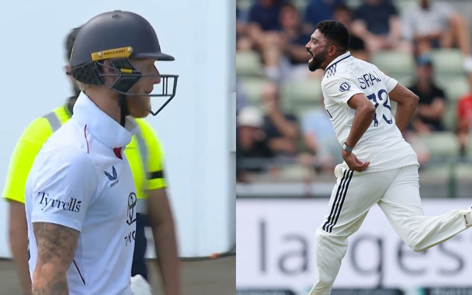 Ben Stokes and Mohammed Siraj