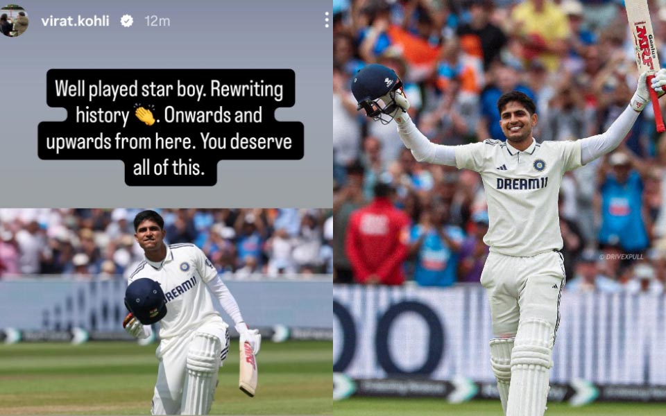 ENG vs IND 2025: ‘Well played star boy’ – Virat Kohli congratulates Shubman Gill after record show at Edgbaston | CricTracker