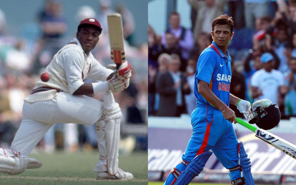 Brian Lara and Rahul Dravid