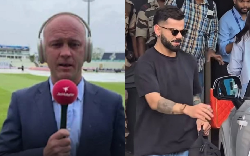 Jonathan Trott and Virat Kohli