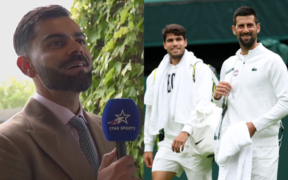[WATCH] Virat Kohli shares why he wants Djokovic to beat Alcaraz at Wimbledon 2025
