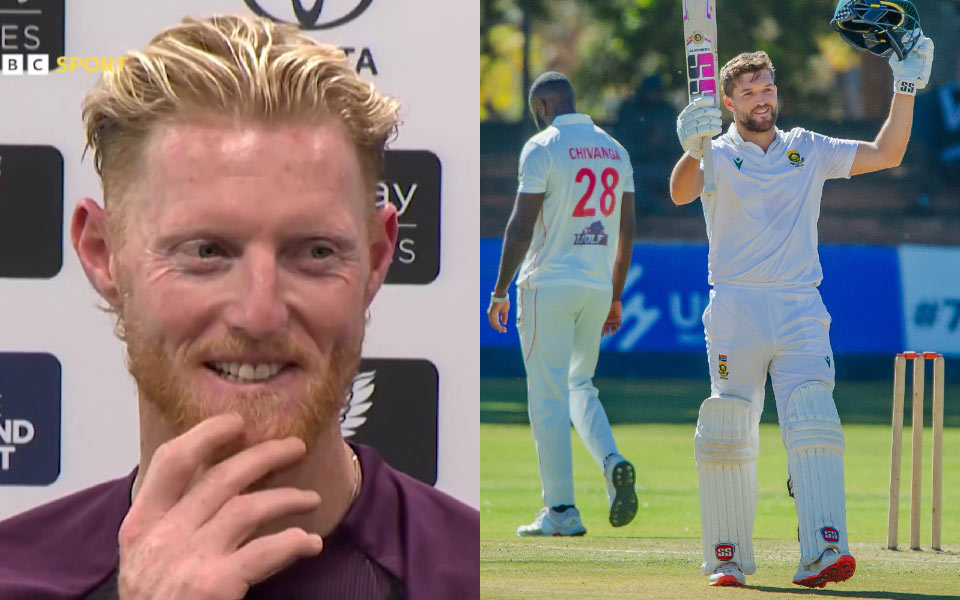 Ben Stokes makes light-hearted remark on Wiaan Mulder declaring innings while unbeaten on 367