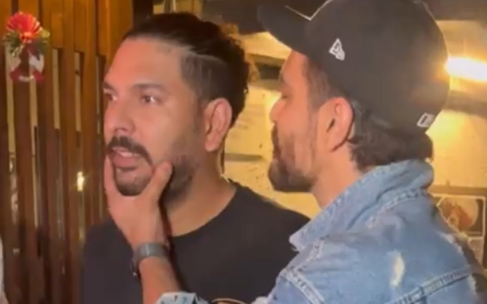 Yuvraj Singh and Angad Bedi