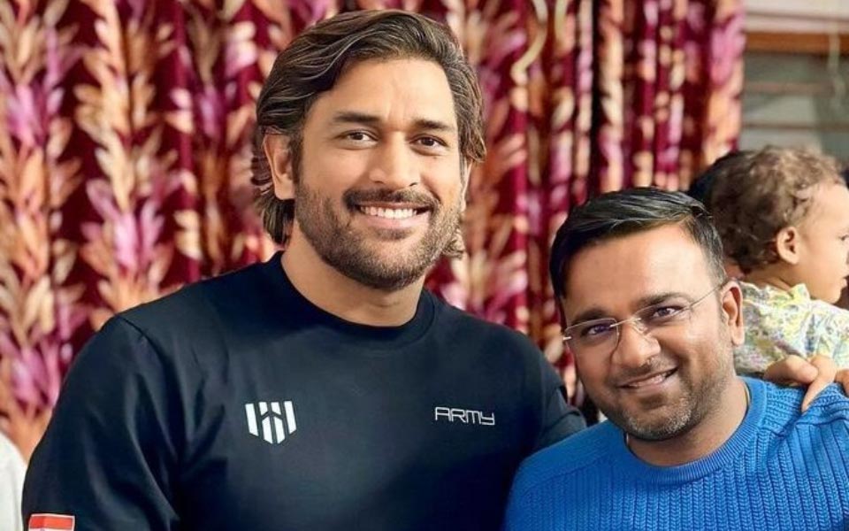 MS Dhoni and his friend Chittu