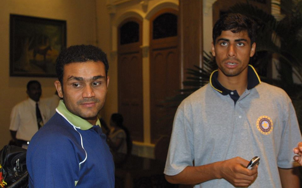 Virender Sehwag and Ashish Nehra