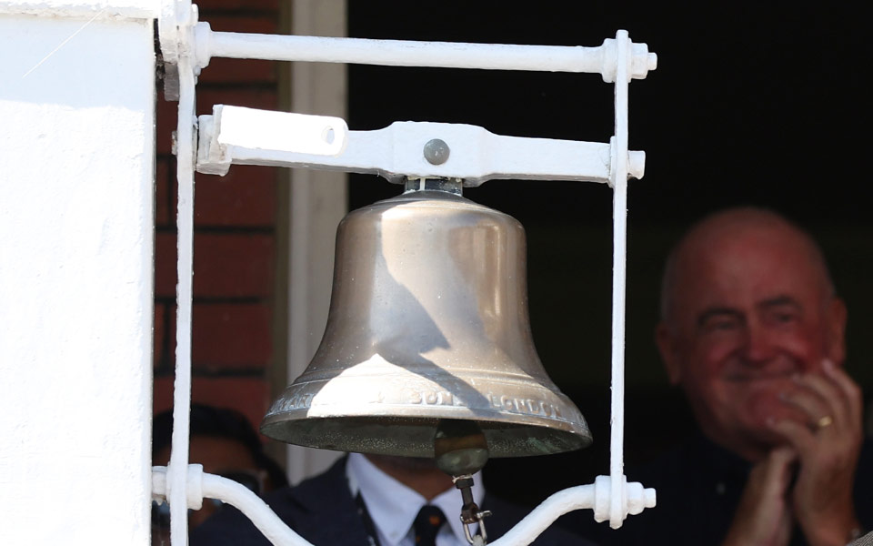 Cricketers who were honoured to ring the bell in the Lord's Test