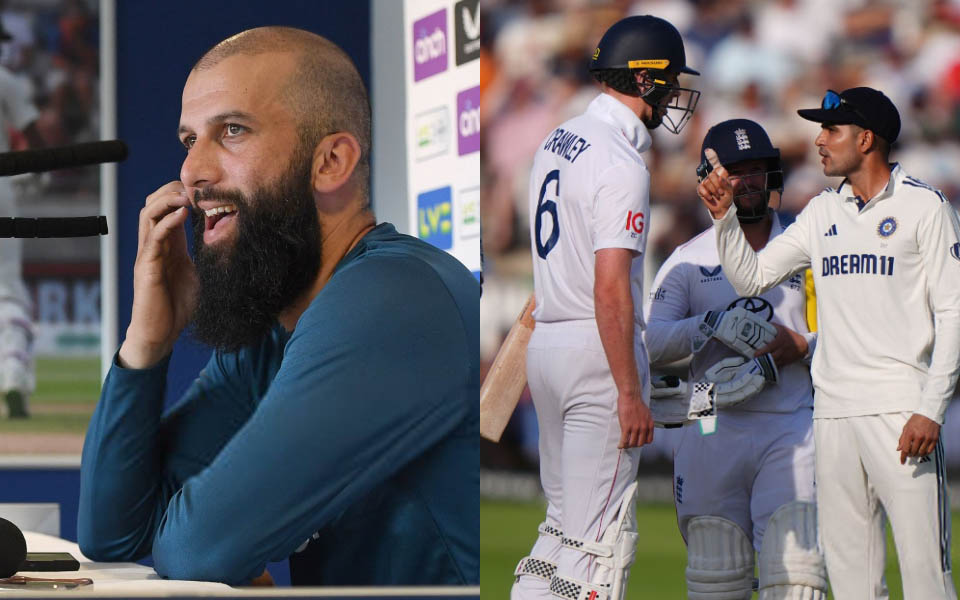 Moeen Ali and Shubman Gill sledging