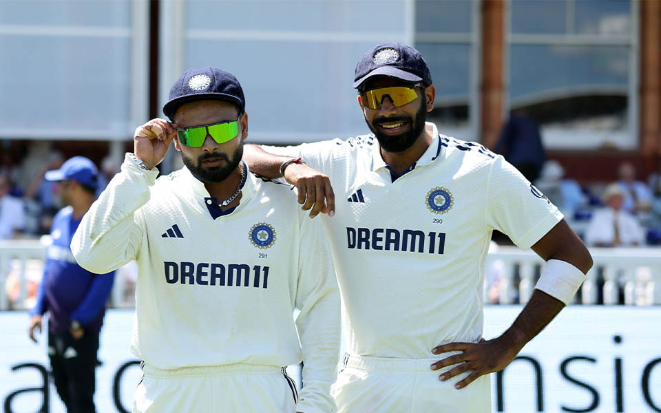 Rishabh Pant and Jasprit Bumrah
