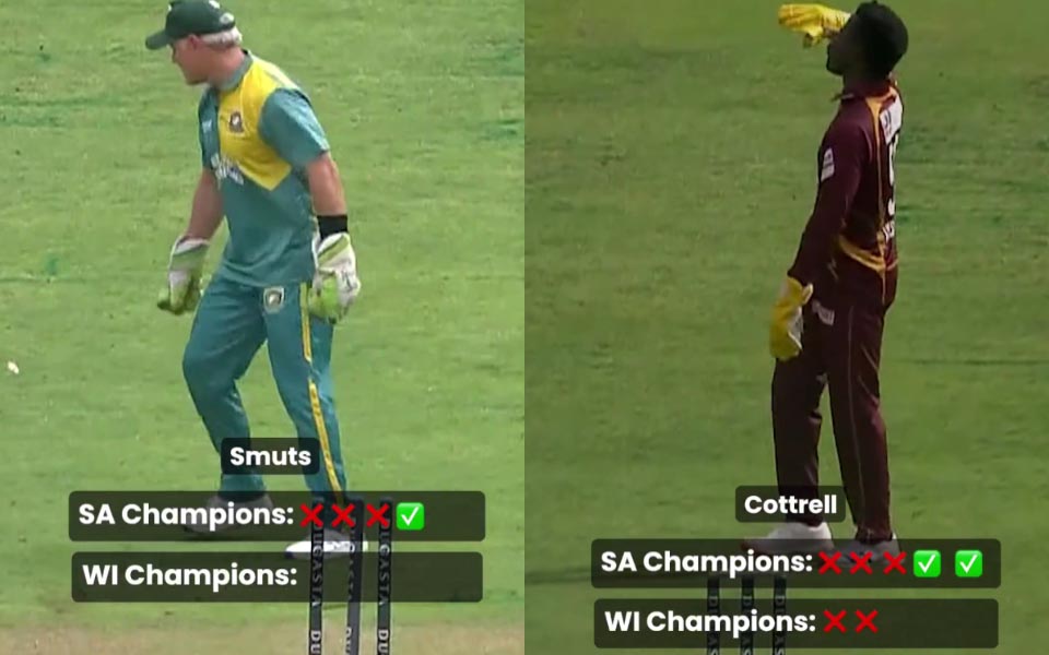 SA legends vs WI Legends bowl out