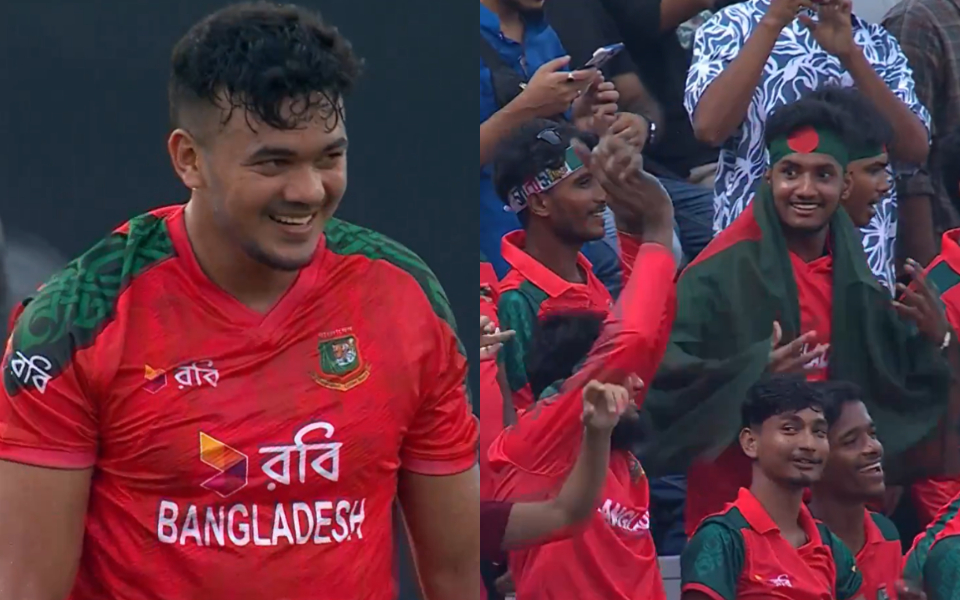 BAN vs PAK 2025: Visitors lose half their side within eight overs of series opener