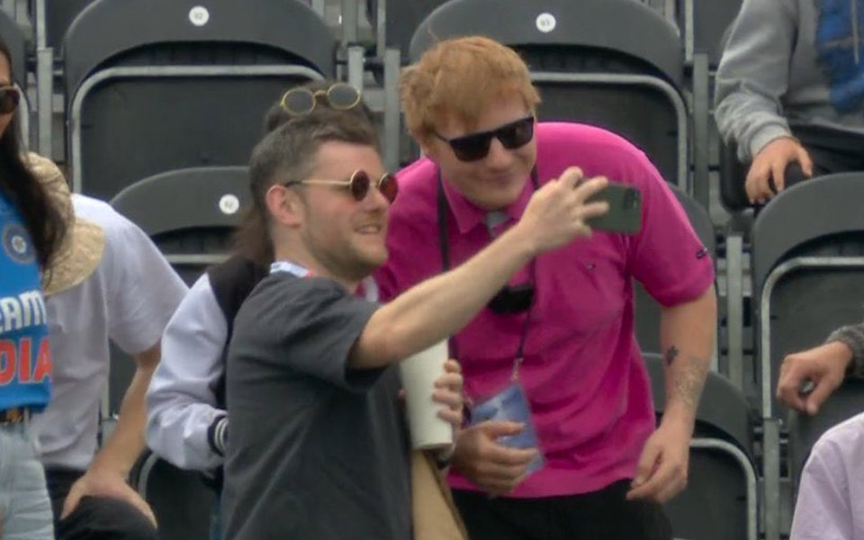 [Watch] ENG vs IND 2025: Fans mob Ed Sheeran's doppelganger, ask for selfies amid tense cricketing action on Day 5 of Manchester Test