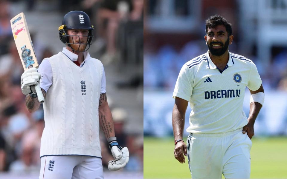 Ben Stokes and Jasprit Bumrah