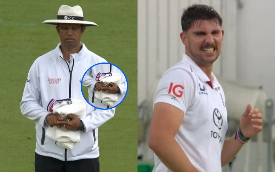[WATCH] ENG vs IND 2025: Kumar Dharmasena's finger gesture helps England deny DRS