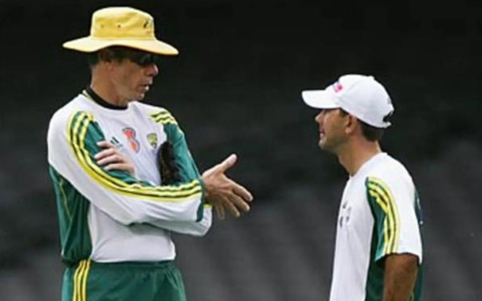 John Buchanan and Ricky Ponting