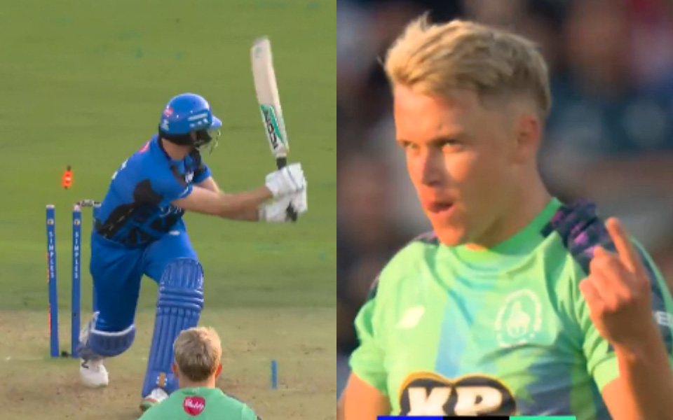 The Hundred Men's 2025: Sam Curran's 75.64 kph moon ball deceives Richard Gleeson all ends up