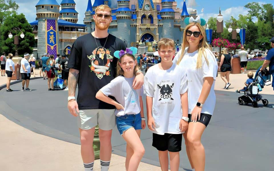 Ben Stokes and his family