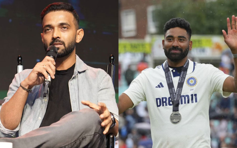 Ajinkya Rahane and Mohammed Siraj