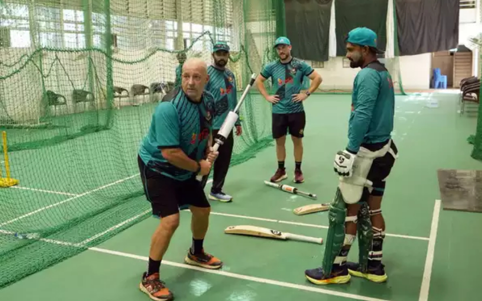Freshly-appointed power-hitting coach Julian Wood introduces new equipment