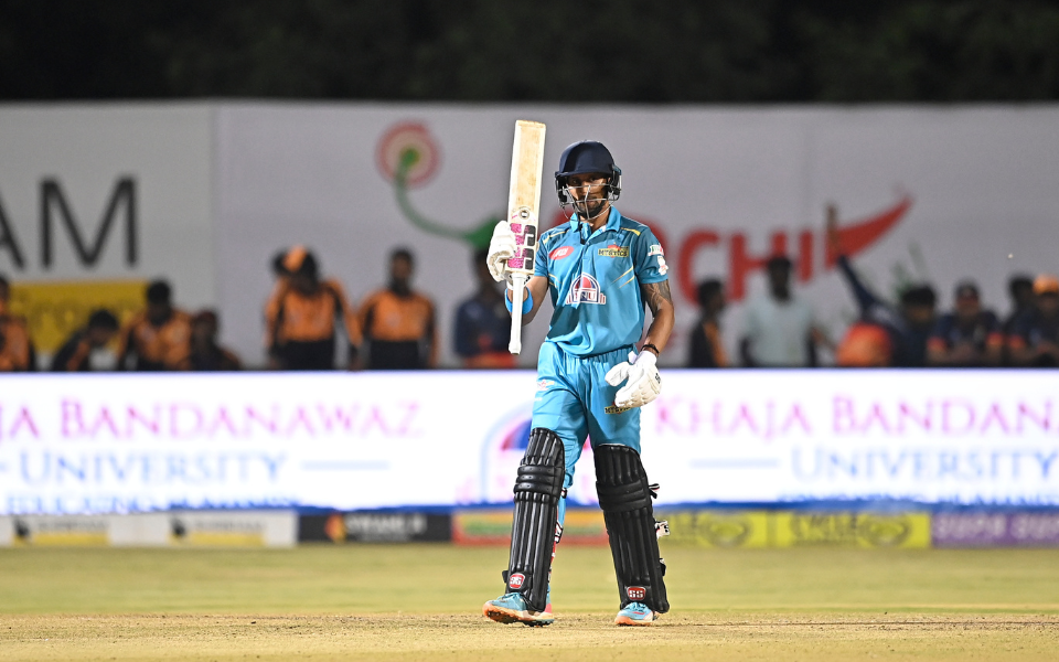 Luvnith Sisodia during Maharaja Trophy