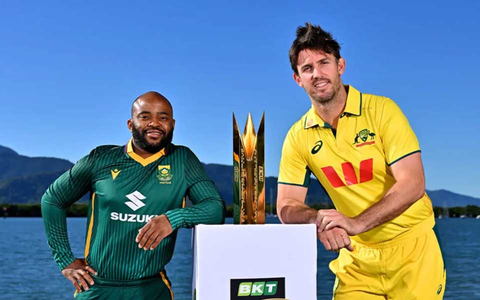 Temba Bavuma and captain Mitchell Marsh