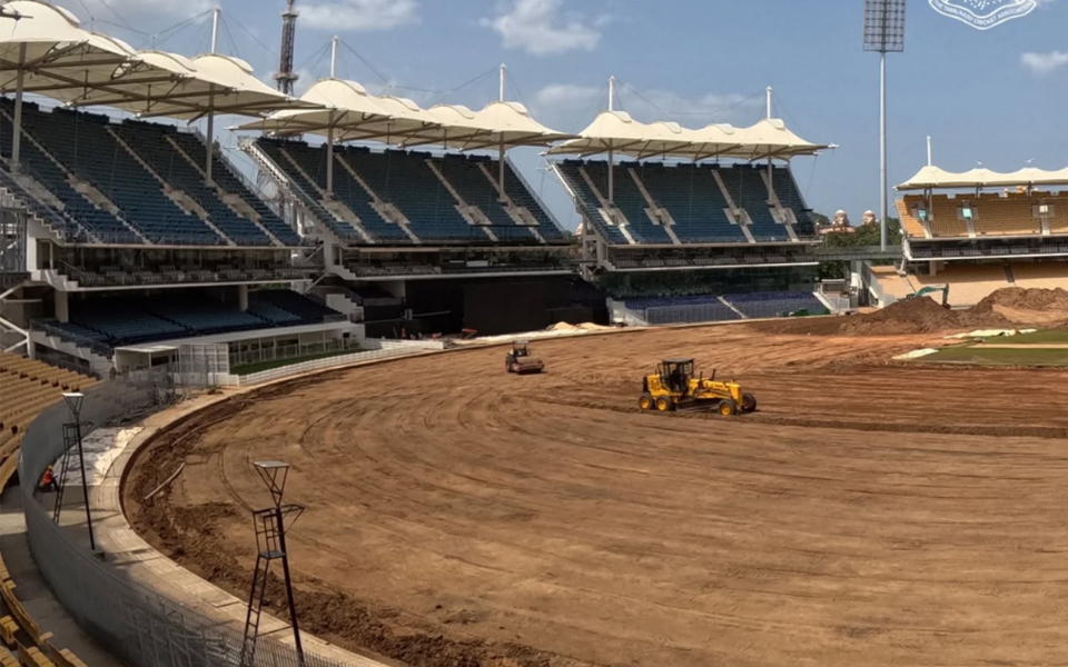 Chepauk Stadium undergoes renovation for better drainage system and outfield
