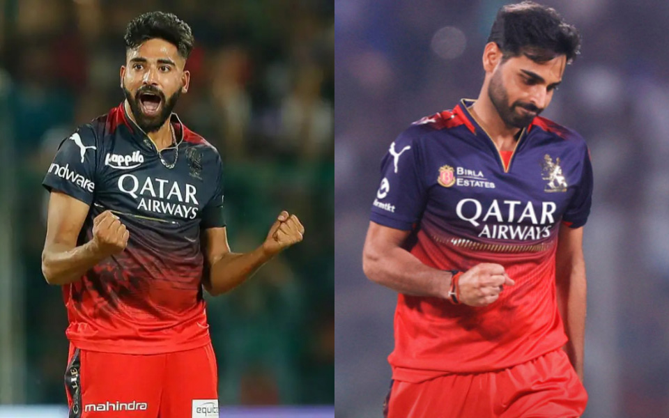 Mohammed Siraj and Bhuvneshwar Kumar