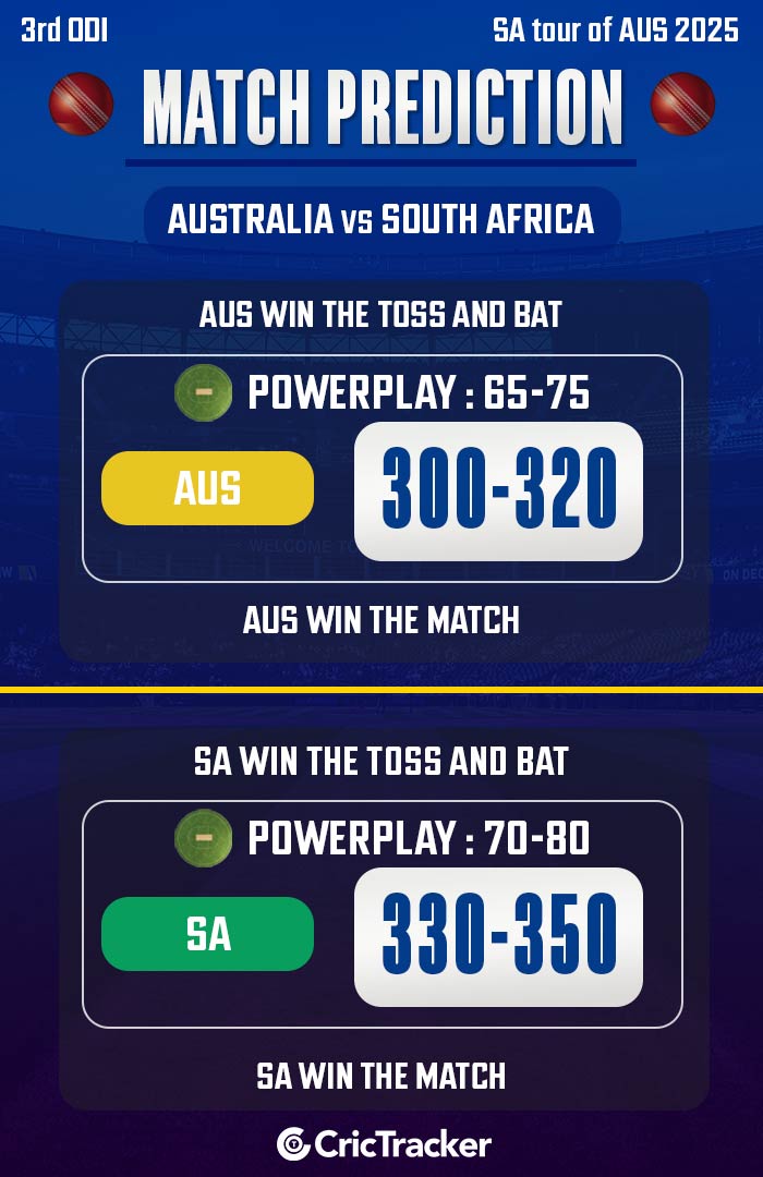 Australia vs South Africa, 3rd ODI